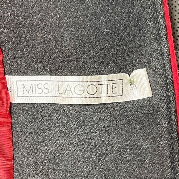 Rare Miss Lagotte Wool Embroidered Military Parade Button Jacket Sz Women’s 10 - Picture 4 of 7